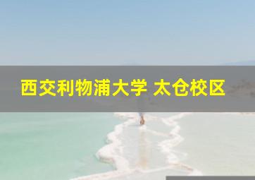 西交利物浦大学 太仓校区